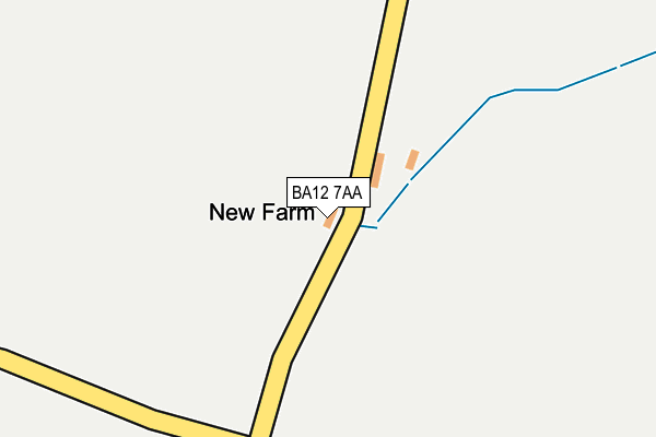 BA12 7AA map - OS OpenMap – Local (Ordnance Survey) BA12 7AA map - OS OpenMap – Local (Ordnance Survey)