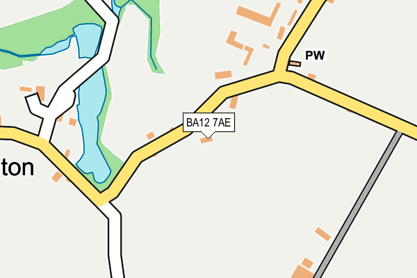 BA12 7AE map - OS OpenMap – Local (Ordnance Survey) BA12 7AE map - OS OpenMap – Local (Ordnance Survey)
