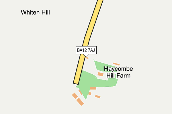 BA12 7AJ map - OS OpenMap – Local (Ordnance Survey) BA12 7AJ map - OS OpenMap – Local (Ordnance Survey)