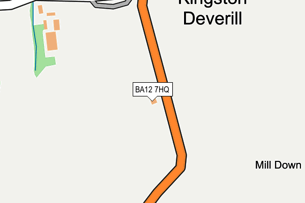 BA12 7HQ map - OS OpenMap – Local (Ordnance Survey)