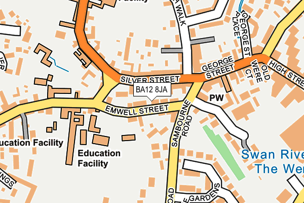 BA12 8JA map - OS OpenMap – Local (Ordnance Survey) BA12 8JA map - OS OpenMap – Local (Ordnance Survey)