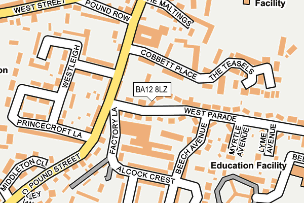 BA12 8LZ map - OS OpenMap – Local (Ordnance Survey) BA12 8LZ map - OS OpenMap – Local (Ordnance Survey)