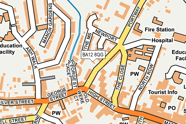 BA12 8QG map - OS OpenMap – Local (Ordnance Survey) BA12 8QG map - OS OpenMap – Local (Ordnance Survey)