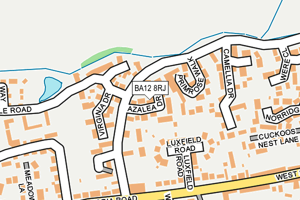 BA12 8RJ map - OS OpenMap – Local (Ordnance Survey) BA12 8RJ map - OS OpenMap – Local (Ordnance Survey)