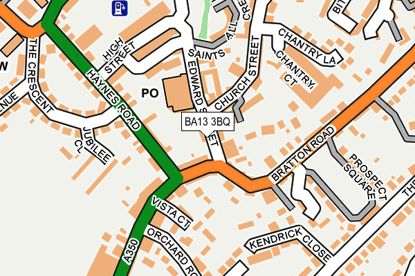 BA13 3BQ map - OS OpenMap – Local (Ordnance Survey) BA13 3BQ map - OS OpenMap – Local (Ordnance Survey)