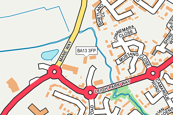 BA13 3FP map - OS OpenMap – Local (Ordnance Survey) BA13 3FP map - OS OpenMap – Local (Ordnance Survey)