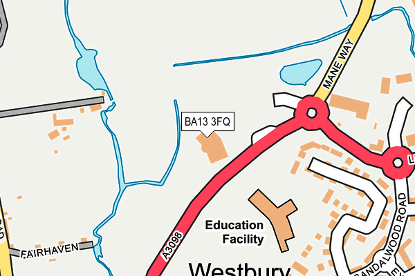 BA13 3FQ map - OS OpenMap – Local (Ordnance Survey) BA13 3FQ map - OS OpenMap – Local (Ordnance Survey)