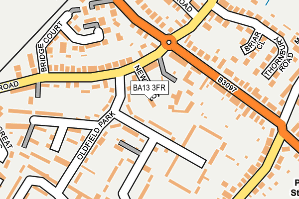 BA13 3FR map - OS OpenMap – Local (Ordnance Survey) BA13 3FR map - OS OpenMap – Local (Ordnance Survey)