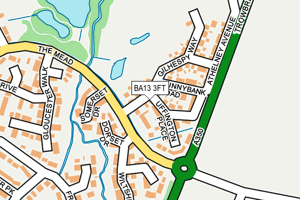 BA13 3FT map - OS OpenMap – Local (Ordnance Survey) BA13 3FT map - OS OpenMap – Local (Ordnance Survey)