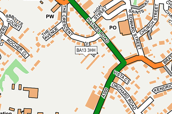 BA13 3HH map - OS OpenMap – Local (Ordnance Survey) BA13 3HH map - OS OpenMap – Local (Ordnance Survey)