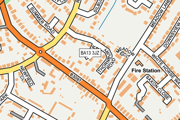 BA13 3JZ map - OS OpenMap – Local (Ordnance Survey) BA13 3JZ map - OS OpenMap – Local (Ordnance Survey)