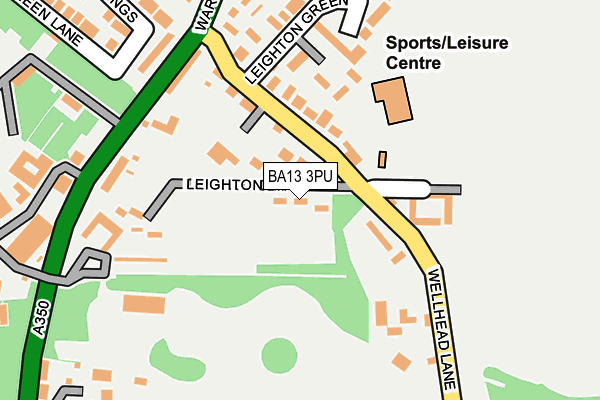 BA13 3PU map - OS OpenMap – Local (Ordnance Survey) BA13 3PU map - OS OpenMap – Local (Ordnance Survey)