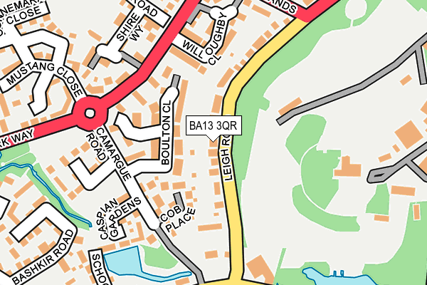 BA13 3QR map - OS OpenMap – Local (Ordnance Survey) BA13 3QR map - OS OpenMap – Local (Ordnance Survey)