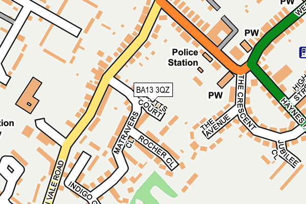 BA13 3QZ map - OS OpenMap – Local (Ordnance Survey) BA13 3QZ map - OS OpenMap – Local (Ordnance Survey)