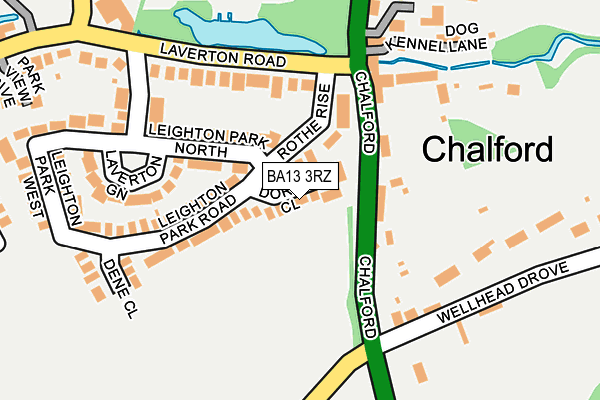 BA13 3RZ map - OS OpenMap – Local (Ordnance Survey) BA13 3RZ map - OS OpenMap – Local (Ordnance Survey)