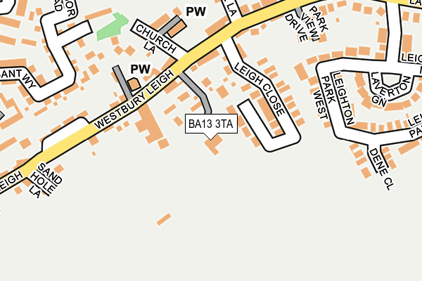 BA13 3TA map - OS OpenMap – Local (Ordnance Survey) BA13 3TA map - OS OpenMap – Local (Ordnance Survey)