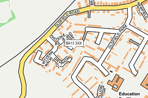 BA13 3XX map - OS OpenMap – Local (Ordnance Survey) BA13 3XX map - OS OpenMap – Local (Ordnance Survey)