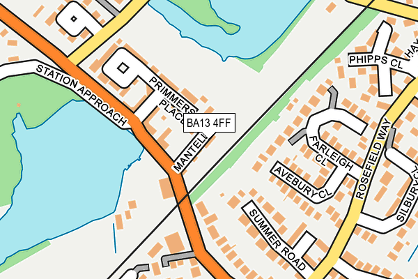 BA13 4FF map - OS OpenMap – Local (Ordnance Survey) BA13 4FF map - OS OpenMap – Local (Ordnance Survey)