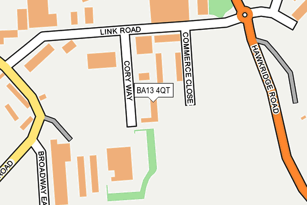BA13 4QT map - OS OpenMap – Local (Ordnance Survey) BA13 4QT map - OS OpenMap – Local (Ordnance Survey)