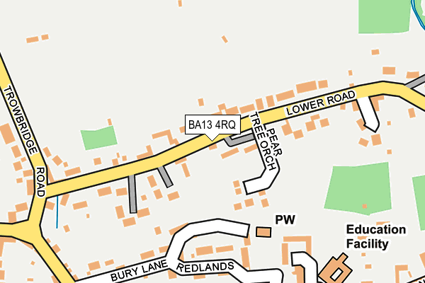 BA13 4RQ map - OS OpenMap – Local (Ordnance Survey) BA13 4RQ map - OS OpenMap – Local (Ordnance Survey)