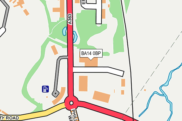 BA14 0BP map - OS OpenMap – Local (Ordnance Survey) BA14 0BP map - OS OpenMap – Local (Ordnance Survey)