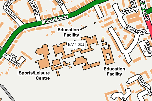 BA14 0DJ map - OS OpenMap – Local (Ordnance Survey) BA14 0DJ map - OS OpenMap – Local (Ordnance Survey)