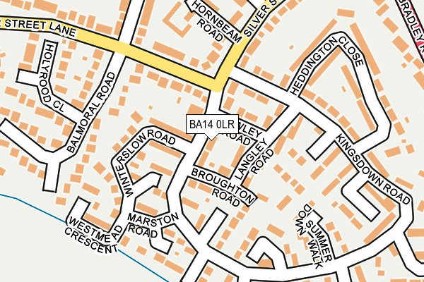 BA14 0LR map - OS OpenMap – Local (Ordnance Survey) BA14 0LR map - OS OpenMap – Local (Ordnance Survey)