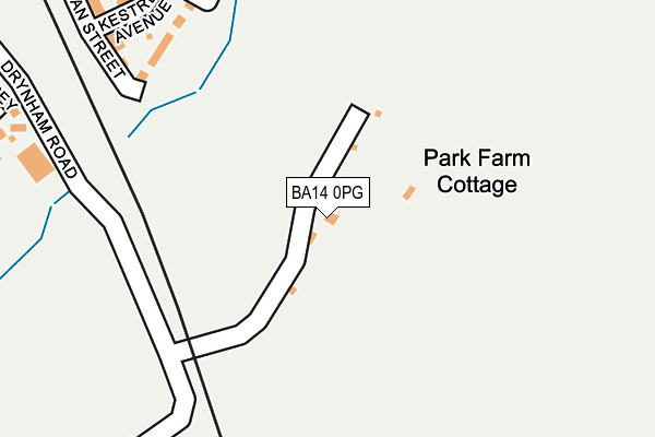 BA14 0PG map - OS OpenMap – Local (Ordnance Survey) BA14 0PG map - OS OpenMap – Local (Ordnance Survey)