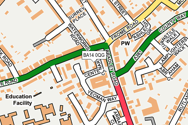 BA14 0QG map - OS OpenMap – Local (Ordnance Survey) BA14 0QG map - OS OpenMap – Local (Ordnance Survey)
