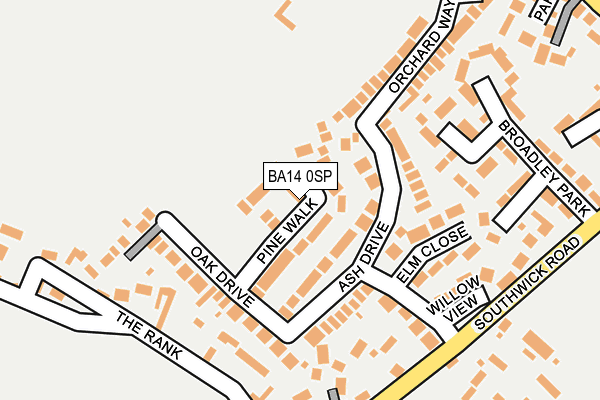 BA14 0SP map - OS OpenMap – Local (Ordnance Survey) BA14 0SP map - OS OpenMap – Local (Ordnance Survey)