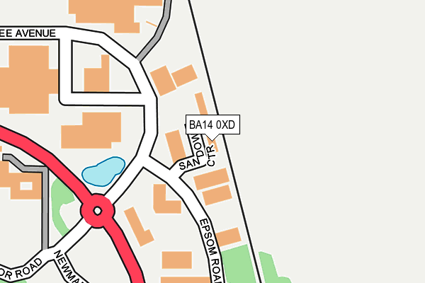 BA14 0XD map - OS OpenMap – Local (Ordnance Survey) BA14 0XD map - OS OpenMap – Local (Ordnance Survey)