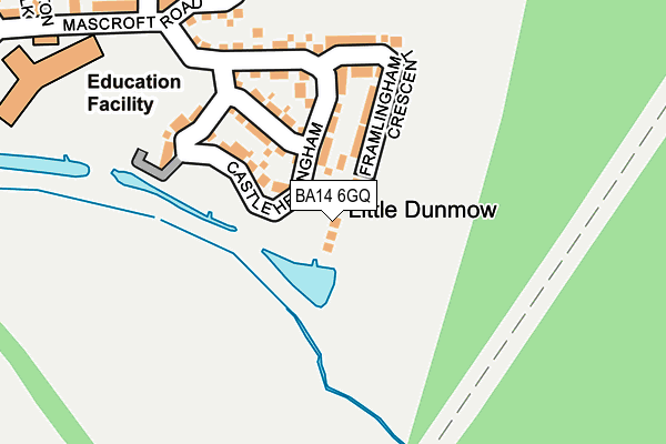 BA14 6GQ map - OS OpenMap – Local (Ordnance Survey) BA14 6GQ map - OS OpenMap – Local (Ordnance Survey)