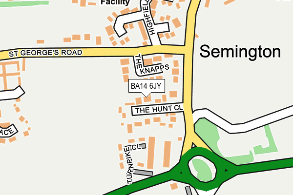 BA14 6JY map - OS OpenMap – Local (Ordnance Survey) BA14 6JY map - OS OpenMap – Local (Ordnance Survey)