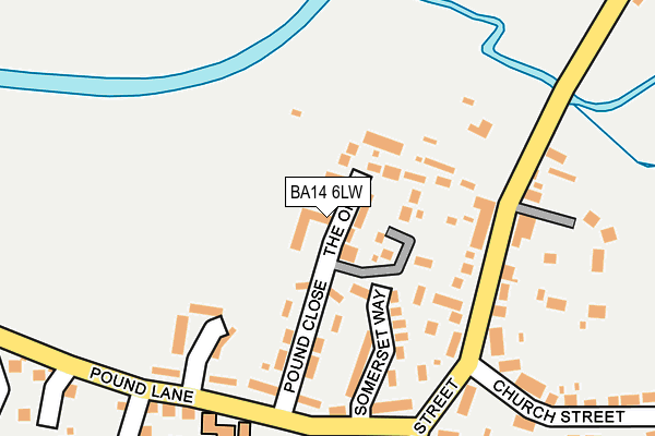 BA14 6LW map - OS OpenMap – Local (Ordnance Survey) BA14 6LW map - OS OpenMap – Local (Ordnance Survey)