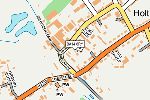 BA14 6RY map - OS OpenMap – Local (Ordnance Survey) BA14 6RY map - OS OpenMap – Local (Ordnance Survey)