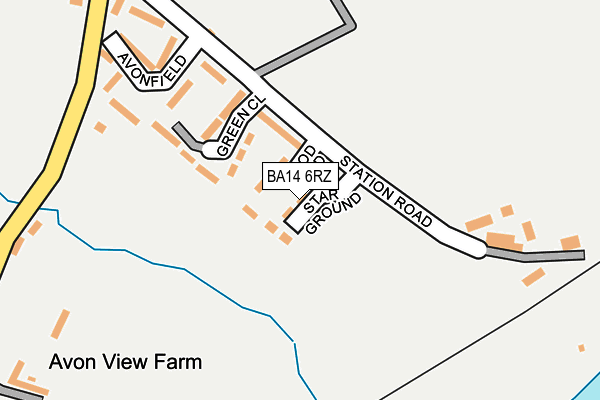 BA14 6RZ map - OS OpenMap – Local (Ordnance Survey) BA14 6RZ map - OS OpenMap – Local (Ordnance Survey)