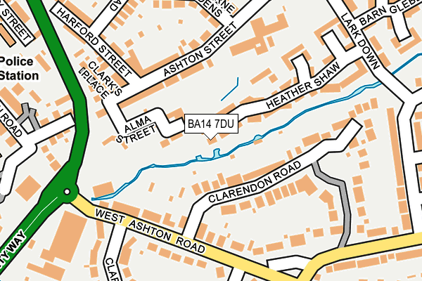 BA14 7DU map - OS OpenMap – Local (Ordnance Survey) BA14 7DU map - OS OpenMap – Local (Ordnance Survey)