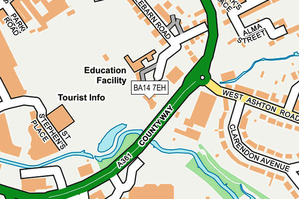 BA14 7EH map - OS OpenMap – Local (Ordnance Survey) BA14 7EH map - OS OpenMap – Local (Ordnance Survey)