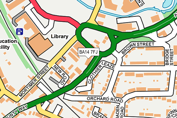 BA14 7FJ map - OS OpenMap – Local (Ordnance Survey) BA14 7FJ map - OS OpenMap – Local (Ordnance Survey)