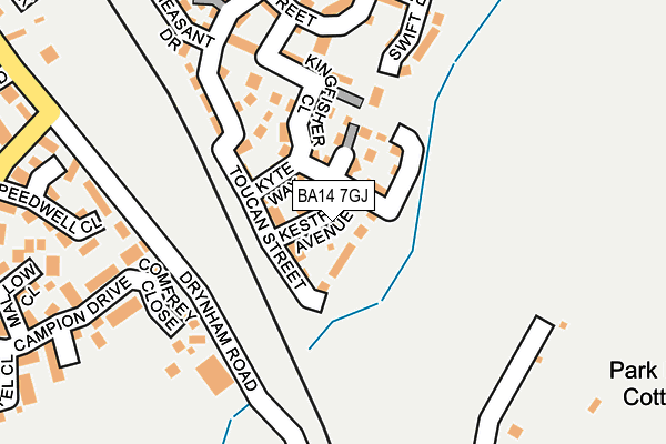 BA14 7GJ map - OS OpenMap – Local (Ordnance Survey) BA14 7GJ map - OS OpenMap – Local (Ordnance Survey)