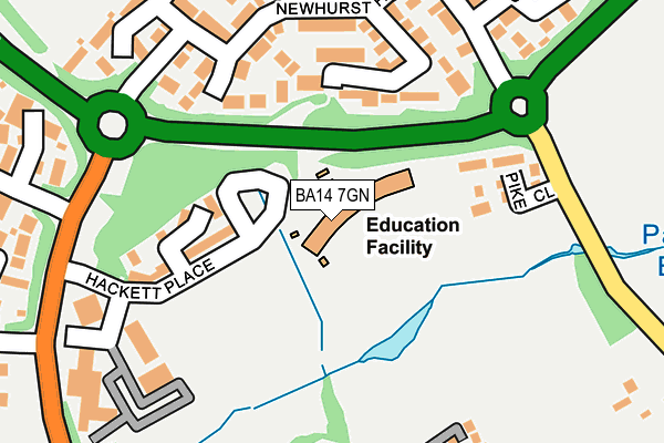 BA14 7GN map - OS OpenMap – Local (Ordnance Survey) BA14 7GN map - OS OpenMap – Local (Ordnance Survey)