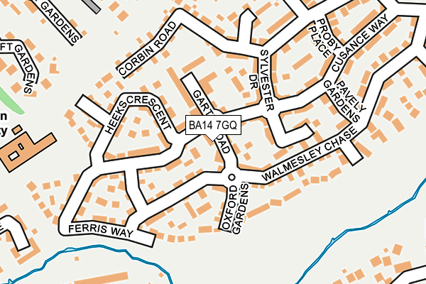 BA14 7GQ map - OS OpenMap – Local (Ordnance Survey) BA14 7GQ map - OS OpenMap – Local (Ordnance Survey)