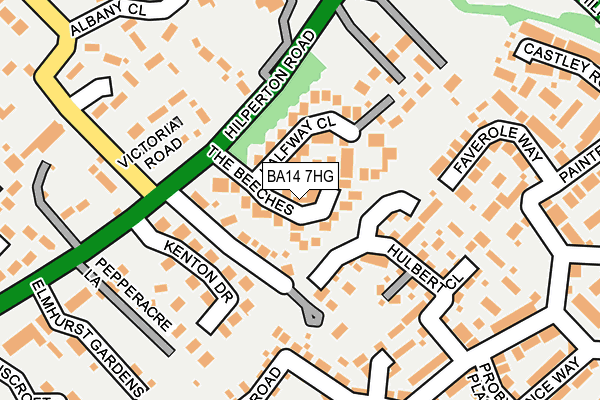 BA14 7HG map - OS OpenMap – Local (Ordnance Survey) BA14 7HG map - OS OpenMap – Local (Ordnance Survey)