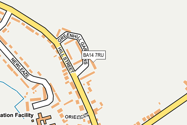 BA14 7RU map - OS OpenMap – Local (Ordnance Survey) BA14 7RU map - OS OpenMap – Local (Ordnance Survey)