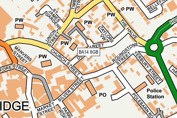 BA14 8GB map - OS OpenMap – Local (Ordnance Survey) BA14 8GB map - OS OpenMap – Local (Ordnance Survey)