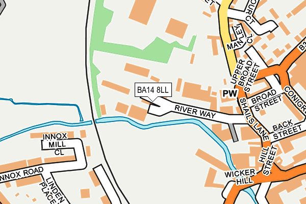 BA14 8LL map - OS OpenMap – Local (Ordnance Survey) BA14 8LL map - OS OpenMap – Local (Ordnance Survey)