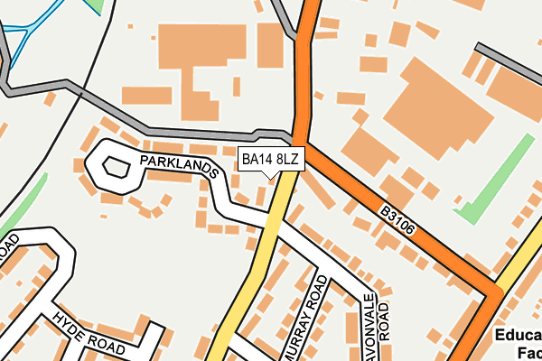 BA14 8LZ map - OS OpenMap – Local (Ordnance Survey) BA14 8LZ map - OS OpenMap – Local (Ordnance Survey)