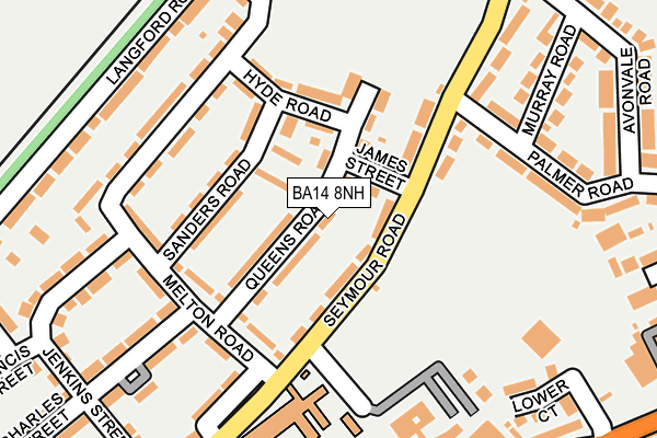 BA14 8NH map - OS OpenMap – Local (Ordnance Survey) BA14 8NH map - OS OpenMap – Local (Ordnance Survey)