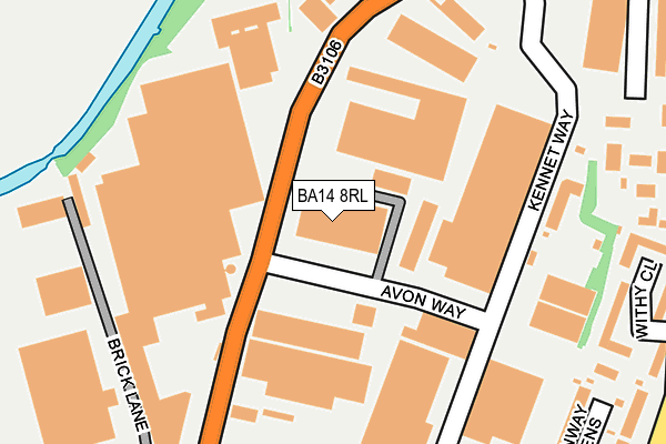 BA14 8RL map - OS OpenMap – Local (Ordnance Survey) BA14 8RL map - OS OpenMap – Local (Ordnance Survey)