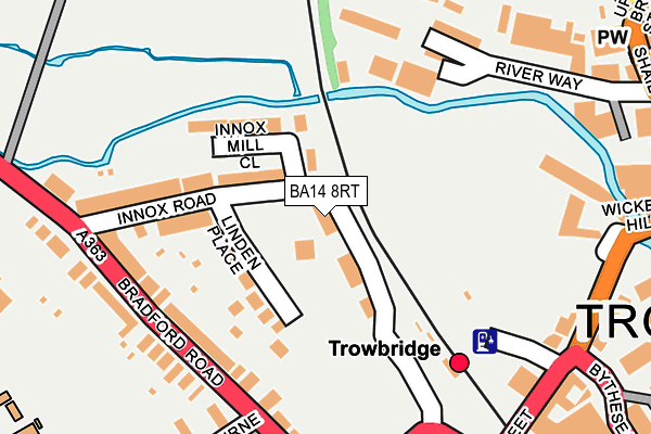BA14 8RT map - OS OpenMap – Local (Ordnance Survey) BA14 8RT map - OS OpenMap – Local (Ordnance Survey)